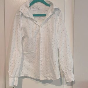Boys dress white button down shirt